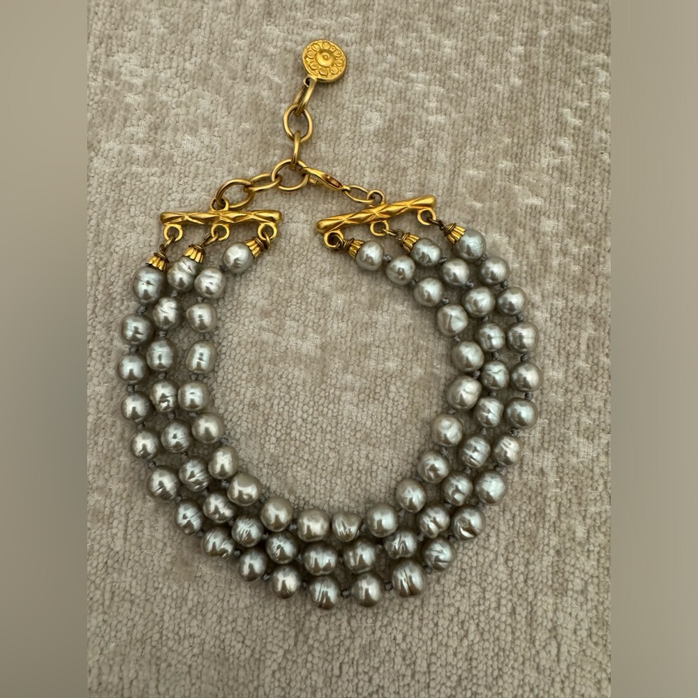 Vintage signed Carlisle freshwater pearl choker RARE FIND 🪩